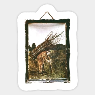 old man zepplin t-shirt Sticker